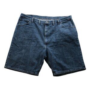 Wrangler Mens Jean Shorts Size 44 Bermuda Denim Relaxed Classic Casual Blue